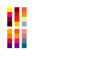 sunset color palette