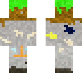 the whole minecraft world in one skin