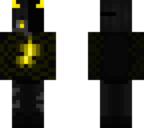 yellow black masked demon