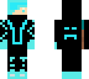 a blue skin for a person who likes minecraft