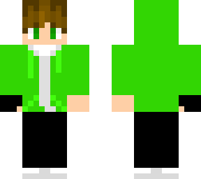 ayden with green sweater and hood on