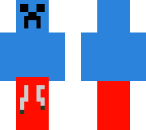 blue creeper in swimming trunks but better face