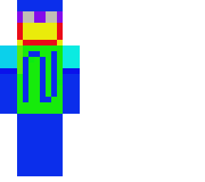 blue design  with "n" in the middle
