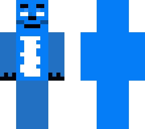 cyan & blue furry herobrine (dog) (herobrine)