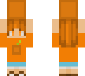 mini orange holding big orange