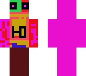 my first own made skin        a ender monster