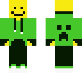 noob with crepper hoodie
