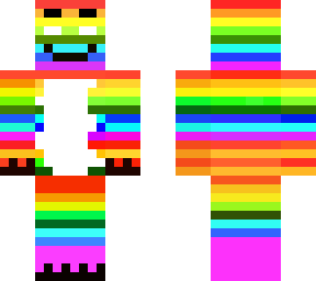 rainbow furry herobrine (dog) (herobrine)