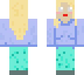 skin de princesa rubia con texturas y pantalones