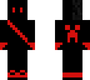 black and red demon