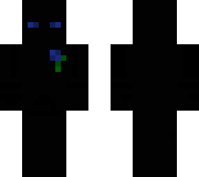blue eyes entity with blue flower