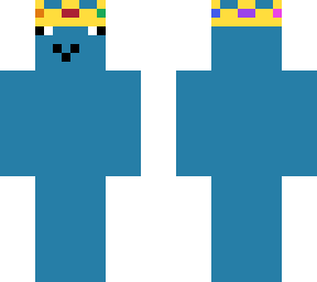 blue guy with a crown