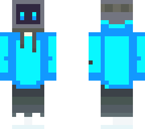 blue hoddie
