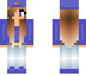 blue themed girl