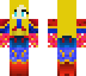 captain marvel with punch hands