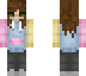 colour block girl skin