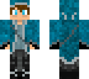 cyan wizard robe (removable cloak)
