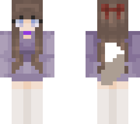 dear girl in a oversized hoodie [purple]