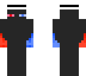 enderman holding flames