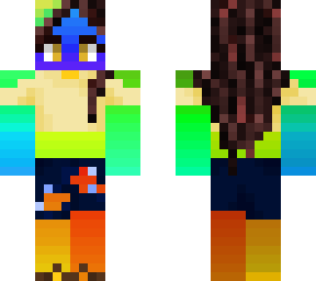 fading rainbow girl