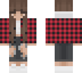 girl in plaid