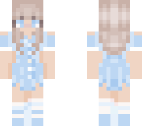 girl wearing blue dress