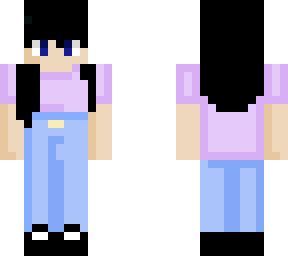 girl with purple shirt