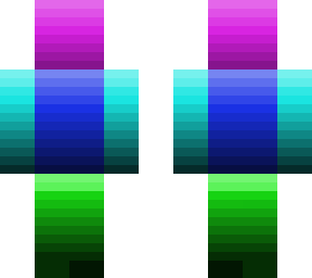 neon rainbow skin