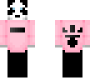 panda pink hoodie
