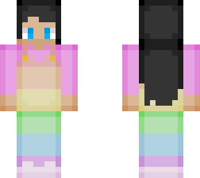 pastel rainbow girl