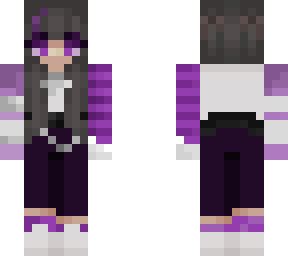purple aesthetic girl