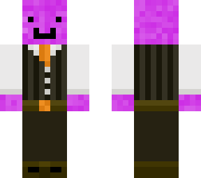 purple orange suit man