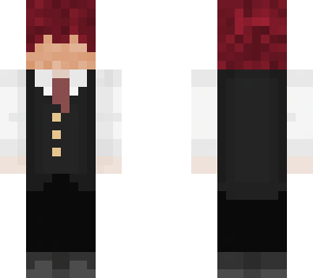 red hair suit