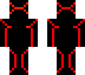 red x black