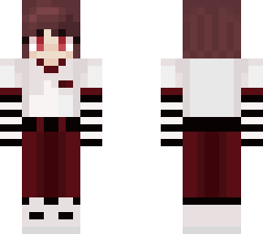 short brown hair girl with red eyes ~