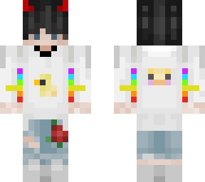 soft rainbow duck skin