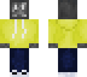 static tv head w/ yellow jumper