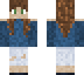 the girl in blue (green eyes)