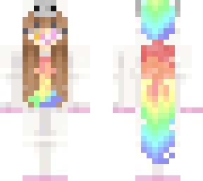 unicorn girl with hair down