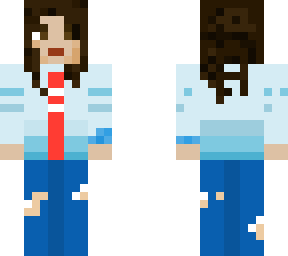 vartika blue jacket red tshirt custom skin - rumblejack