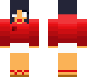 aphmau in her own hoodie but it’s red and she’s dead