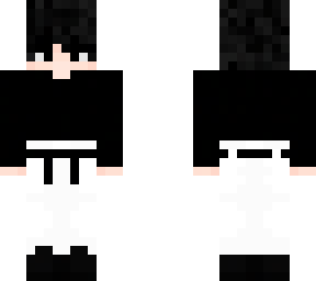 black and white boy skin (wearing sweatpants)