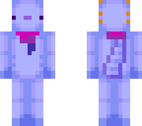 blue axolotl with bi bandana (original by littledog7)