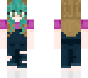 blue haired e-girl