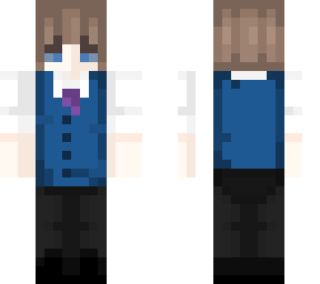 blue suited boy