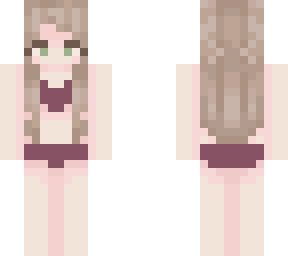 brown haired girl base skin