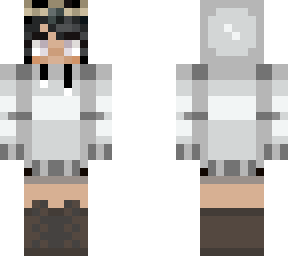 covered grey human crown