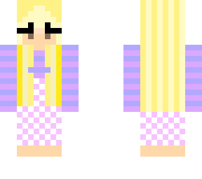 dress with blue and purple stripes shirt!