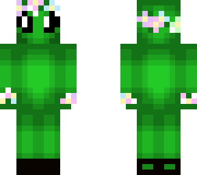 frog/alien w flowers