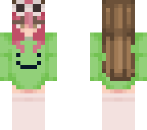 girl in dream hoodie pink bangs